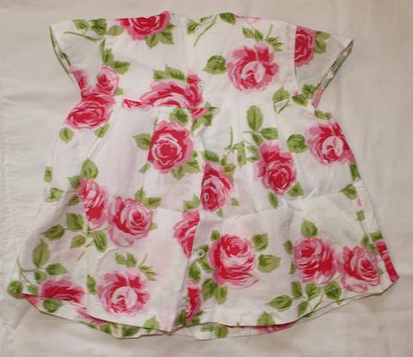 Bf261. růžičkové letní šaty 0-3 měs., 62