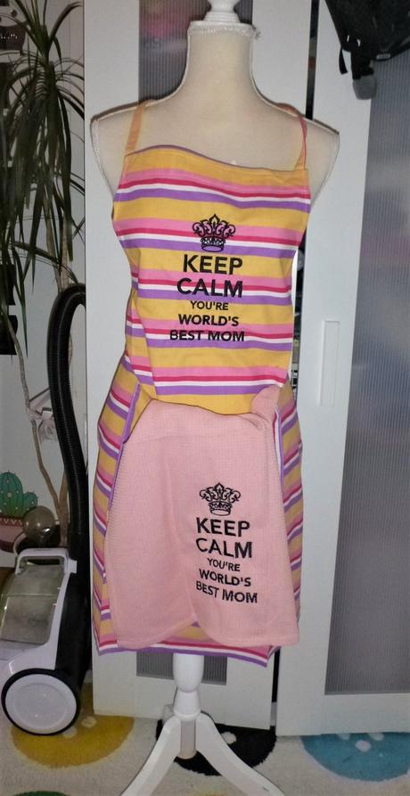 Sada zástěra + utěrka pro nejlepší mámu na světě,