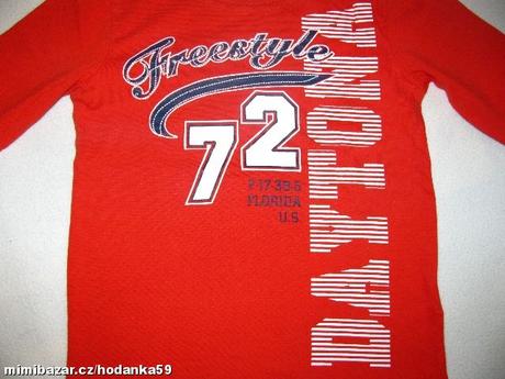 Červené tričko s dlouhým rukávem, nkd,104