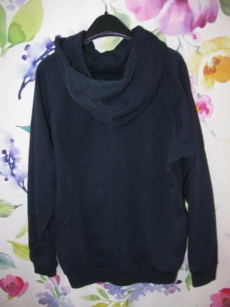 Chlapecká,pánská modrá bavlněná mikina s kapucí, ralph lauren,xl