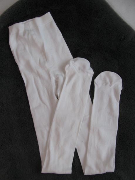 Bílé bavlněné dívčí punčocháče, george,152