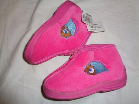 Krásné měkoučké růžové bačkůrky - vpředu zip, 25