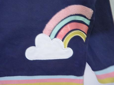 Mikina s duhou vel. 98, nutmeg,98