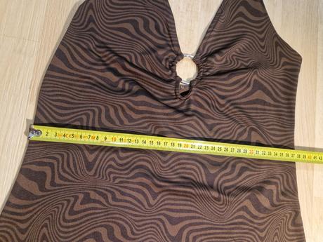 Šaty hnědé hm divided, h&m,38