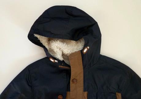 Zateplená bunda s kapucí vel. 158, 158