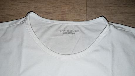 Bílé tričko tommy hilfiger vel. l, tommy hilfiger,l