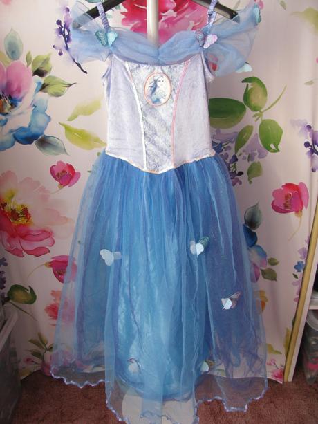 Kostým-krásné modré šaty popelka, cinderella,