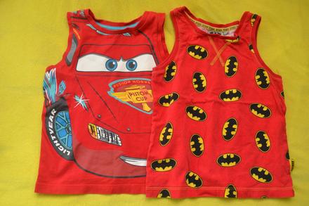 2x letní chlapecké tričko,v.110, disney,110