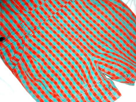 Nepřehlédnutelné oranžovotyrkysové laclíky, baby,74