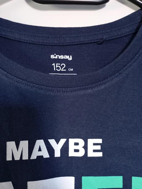 Trička barevný potisk, sinsay,152