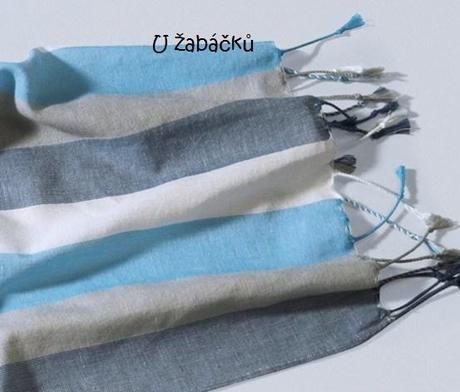 Pruhovaná šála tchibo univerzální, tchibo