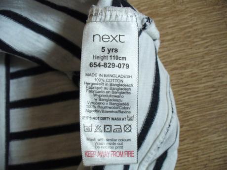 Tričko s výšivkou zn. next vel. 110 (5 let), next,110