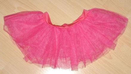 Růžová tylová sukýnka styl tutu na karneval, 