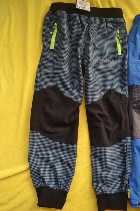 2x zimní a podzimní kalhoty wolf v.104, wolf,104