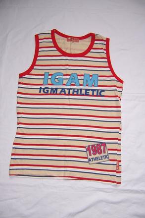 Bavlněné triko s pruhy, 152