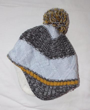 Bd52. zimní čepice 3-6 měs. , tu,68