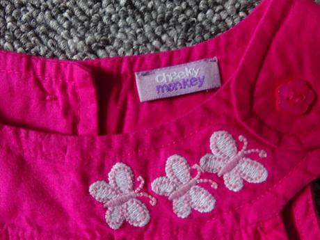 Letní šaty s motýlky, vel. 86, 86