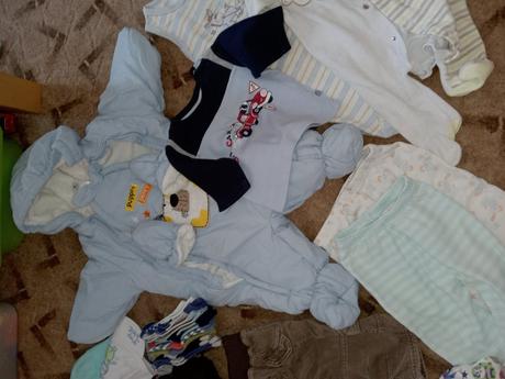 Balík oblečení kluk 62/68, 50–62