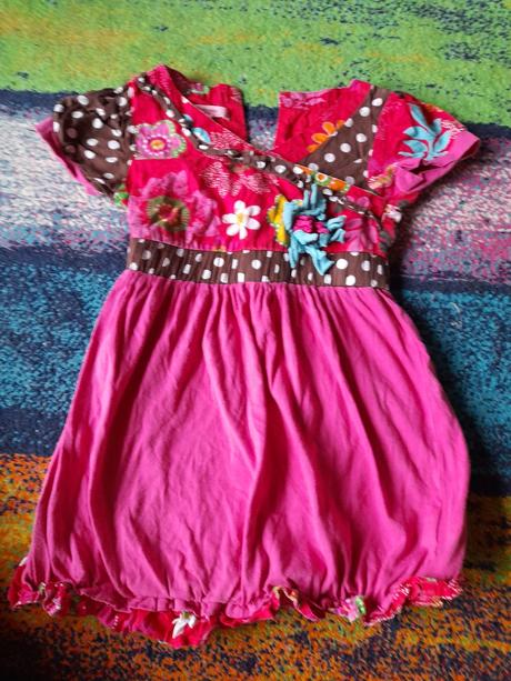 Růžové šaty nebo tunika na holčičku, 98