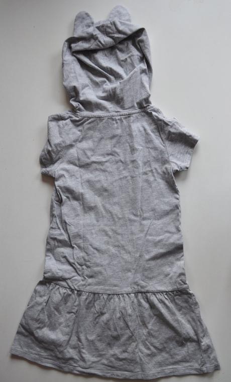 Bavlněné šaty s kapucí a kapsou, h&m,122
