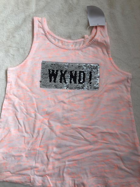 Top 146/152 c&a s vyměnitelnými flitry oranžové, c&a,146