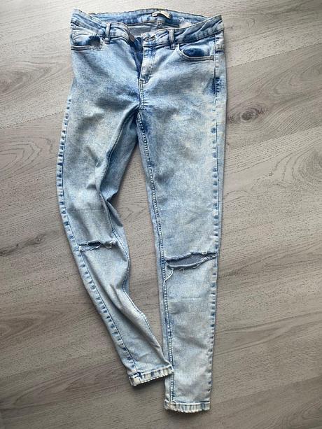 Krásné pružné slim jeansy cropp velikost 38/m, 38