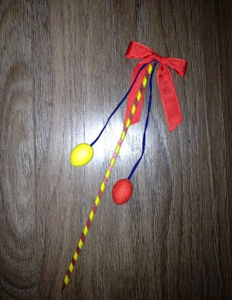 Velikonoční dekorace - zápich do květináče, 