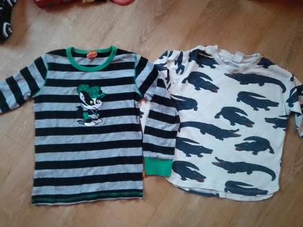 2x triko lindex dl. rukáv vel.116, lindex,116