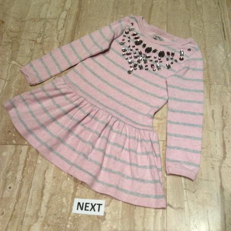 Mikinové šaty s kamínky zn. next, next,104