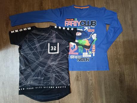 Chlapecké tričko,krátký+dlouhý rukáv, vel.158/164, 158