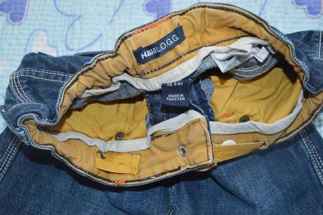 116 bavlněné džíny s regulací v pase, h&m,116