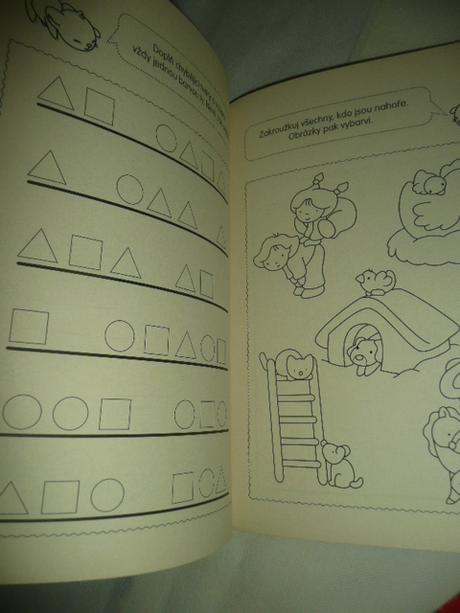Cvičení a úkoly pro školáky předškoláky 3ks velké, 