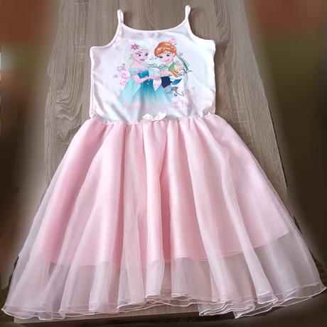 Dívčí šaty růžové frozen disney c&a, c&a,134
