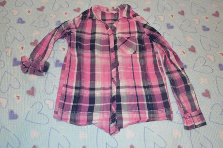 146 bavlněná košile, roll-up rukávy, h&m,146