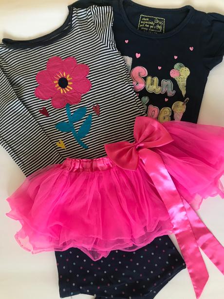 Set s tylovou sukní - 7kusů, 104–116