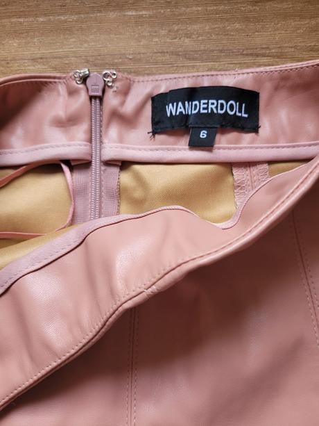 Koženkové kalhoty,zn.wanderdoll,vel.xs/34, xs