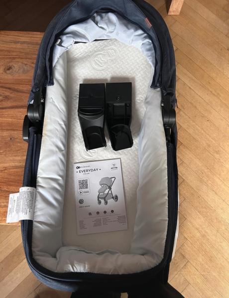 Kočárek 2v1 kinderkraft everyday denim blue, kinderkraft,kinderkraft everyday