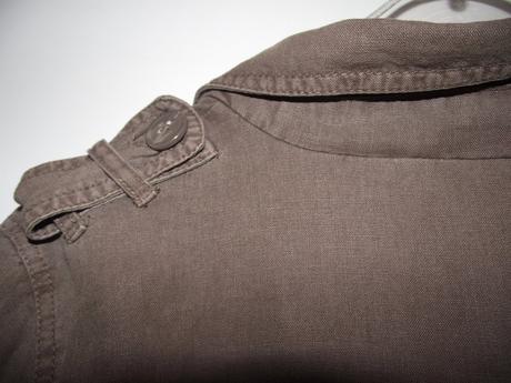 Lněné sako, bundička s páskem, 36