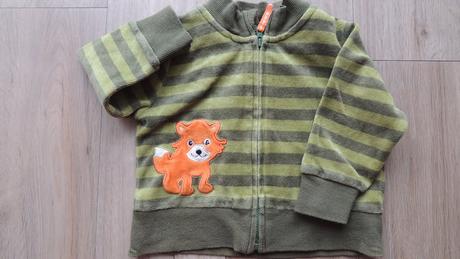 Semišková souprava s liškou, h&m,68