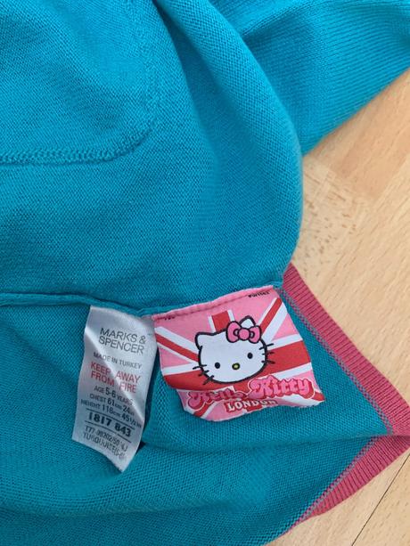 Úpletové šaty hello kitty marks & spencer vel. 116, marks & spencer,116