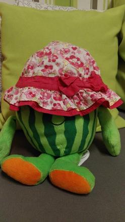 Klobouček / klobouk růžový květovaný obvod 47cm, george,68