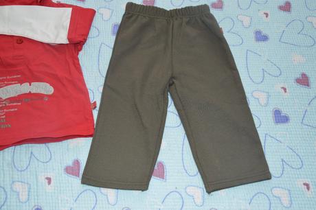 Komplet oblečení 2ks, tepláčky, triko, okay,80