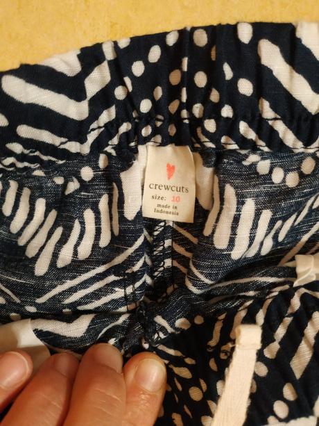 Plátěné kalhoty vel 128-134, 128