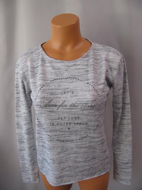 Dámská halenka z pleteniny, šedý střik, h&m,m