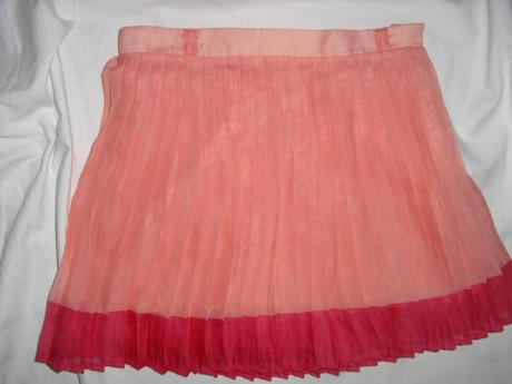 Nádherná plisová meruňková sukně, 116