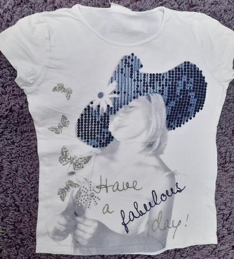 Tričko s flitříky 8-11 let, yigga,134