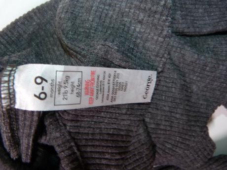 Žebrovaný overal vel. 74, nutmeg,74