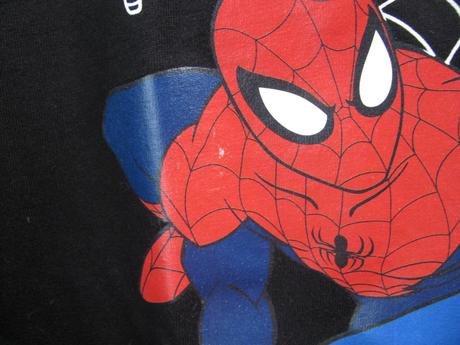 Černé bavlněné tričko spiderman, marvel,140