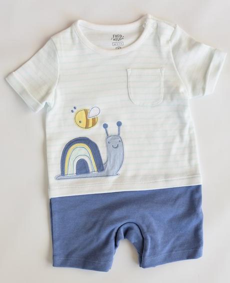 Letní overal + klobouk vel. 0 - 3 m, f&f,62