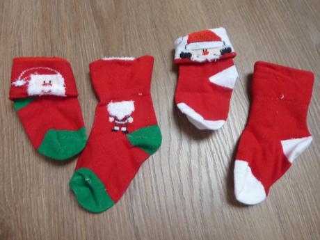 Vánoční ponožtičky vel. 56 2x, 17